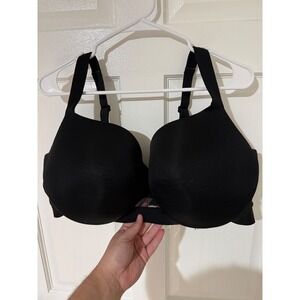 Cacique Black Full Coverage Bra 46DDD Underwire Adjustable Straps